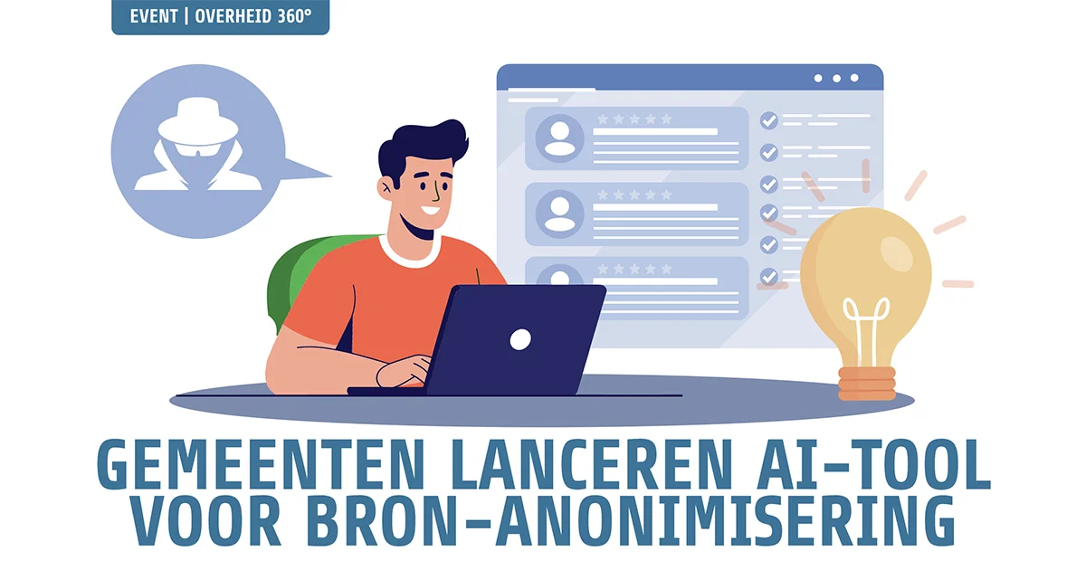 Image for the article: Gemeenten lanceren ai‑tool voor bronanonimisering